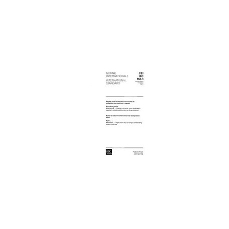 IEC 60953-1 Ed. 1.0 b:1990