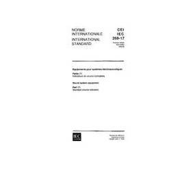 IEC 60268-17 Ed. 1.0 b:1990