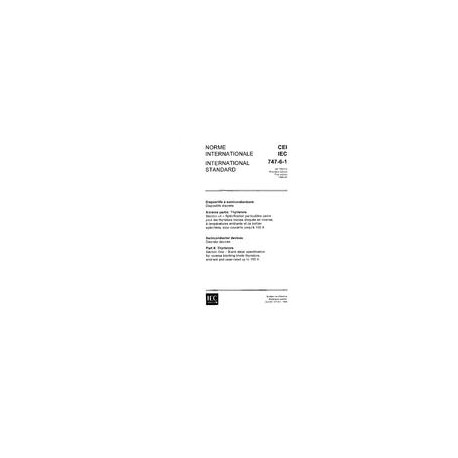 IEC 60747-6-1 Ed. 1.0 b:1989