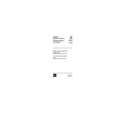 IEC 60870-3 Ed. 1.0 b:1989
