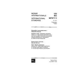 IEC 60747-7-1 Ed. 1.0 b:1989