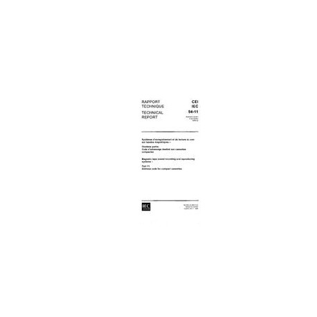 IEC 60094-11 Ed. 1.0 b:1988