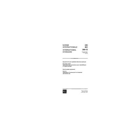 IEC 60268-12 Ed. 2.0 b:1987