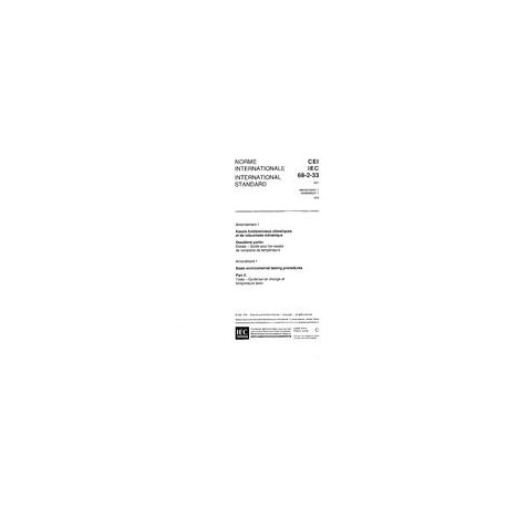 IEC 60068-2-33 Amd.1 Ed. 1.0 b:1978