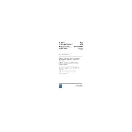 IEC 61010-2-040 Ed. 1.0 b:2005