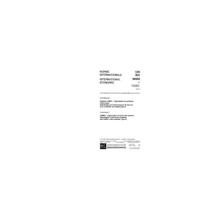 IEC 60552 Amd.1 Ed. 1.0 b:1984