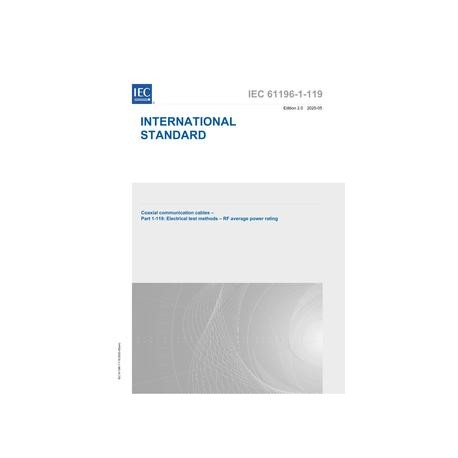IEC 61196-1-119 Ed. 2.0 en:2020