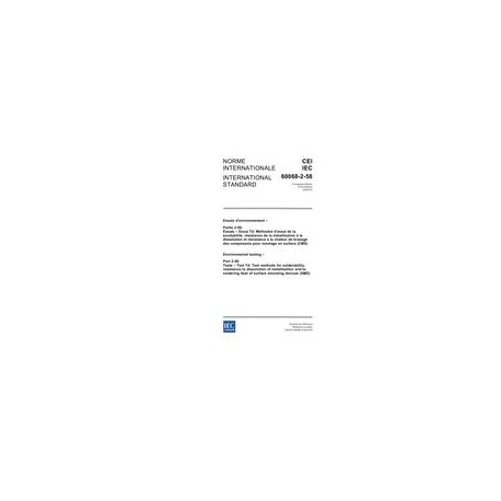IEC 60068-2-58 Ed. 3.0 b:2004