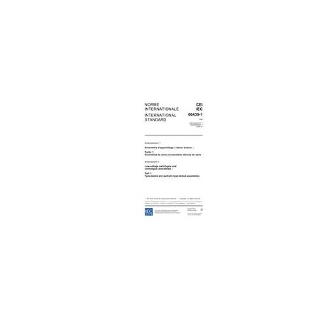 IEC 60439-1 Amd.1 Ed. 4.0 b:2004