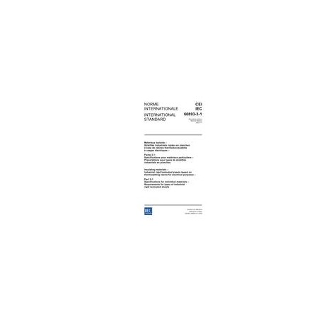 IEC 60893-3-1 Ed. 2.0 b:2003