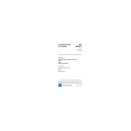 IEC 60745-1 Amd.2 Ed. 3.0 en:2003