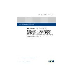 BS DD CEN ISO/TS 16407-1:2011