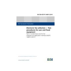 BS DD CEN ISO/TS 14907-2:2011