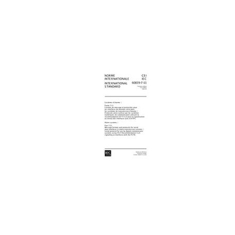 IEC 60839-7-11 Ed. 1.0 b:2001