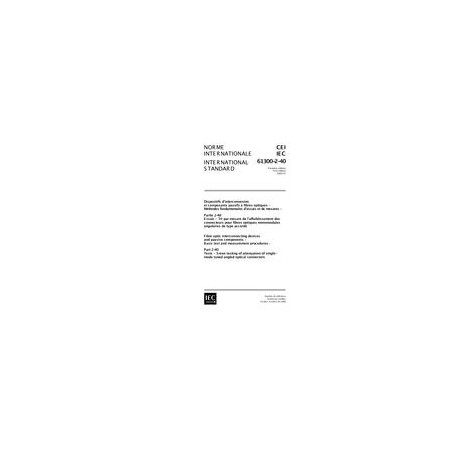 IEC 61300-2-40 Ed. 1.0 b:2000