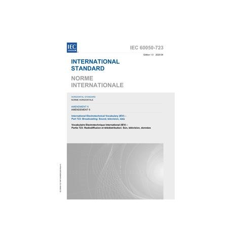 IEC 60050-723 Amd.6 Ed. 1.0 b:2020