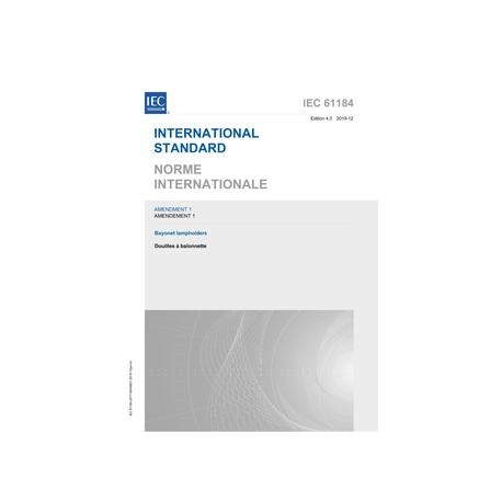 IEC 61184 Amd.1 Ed. 4.0 b:2019