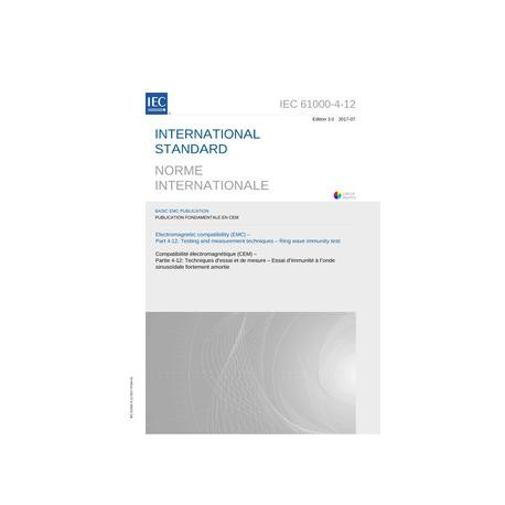 IEC 61000-4-12 Ed. 3.0 b:2017