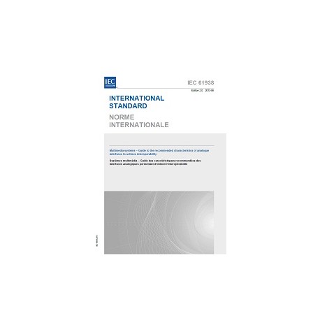 IEC 61938 Ed. 2.0 b:2013