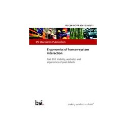 BS PD CEN ISO/TR 9241-310:2015