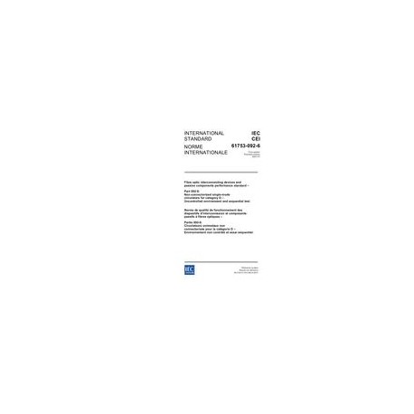 IEC 61753-092-6 Ed. 1.0 b:2007