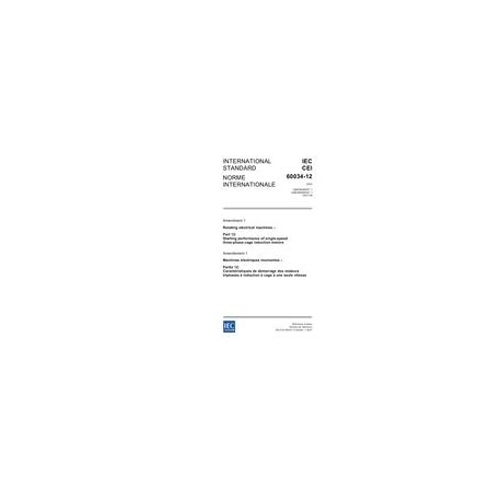 IEC 60034-12 Amd.1 Ed. 2.0 b:2007
