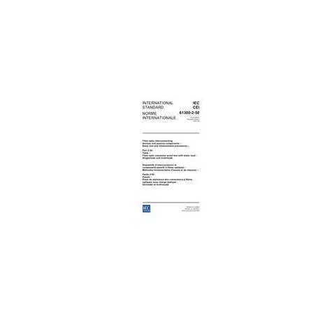 IEC 61300-2-50 Ed. 1.0 b:2007