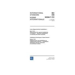 IEC 60364-7-721 Ed. 1.0 b:2007