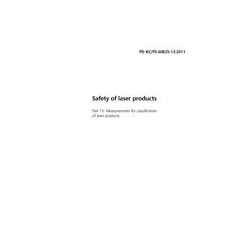 BS PD IEC/TR 60825-13:2011