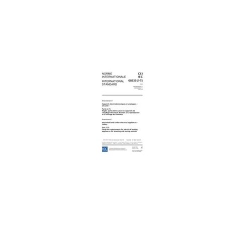 IEC 60335-2-71 Amd.1 Ed. 2.0 b:2007