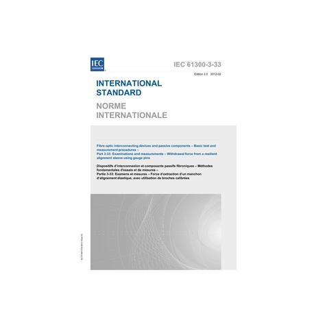 IEC 61300-3-33 Ed. 2.0 b:2012