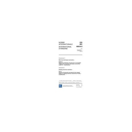 IEC 60034-5 Amd.1 Ed. 4.0 b:2006