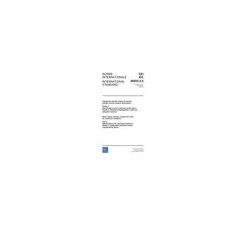 IEC 60455-3-5 Ed. 3.0 b:2006