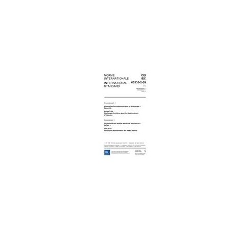 IEC 60335-2-59 Amd.1 Ed. 3.0 b:2006