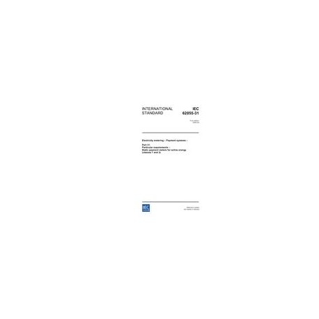 IEC 62055-31 Ed. 1.0 en:2005
