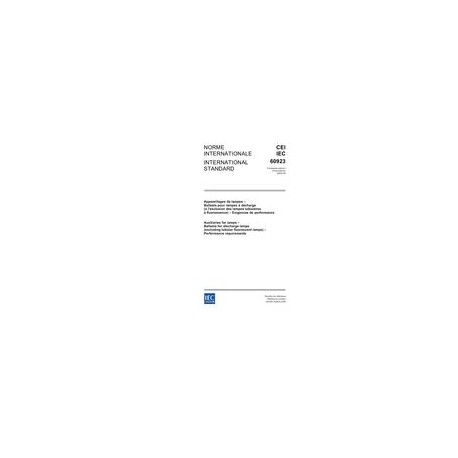 IEC 60923 Ed. 3.0 b:2005