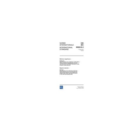 IEC 60404-8-3 Ed. 3.0 b:2005