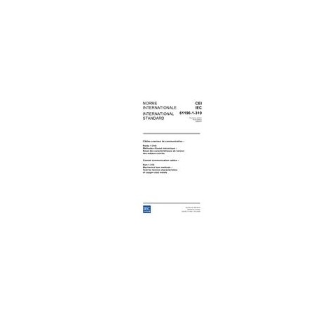 IEC 61196-1-310 Ed. 1.0 b:2005