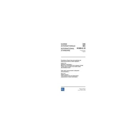 IEC 61280-2-10 Ed. 1.0 b:2005