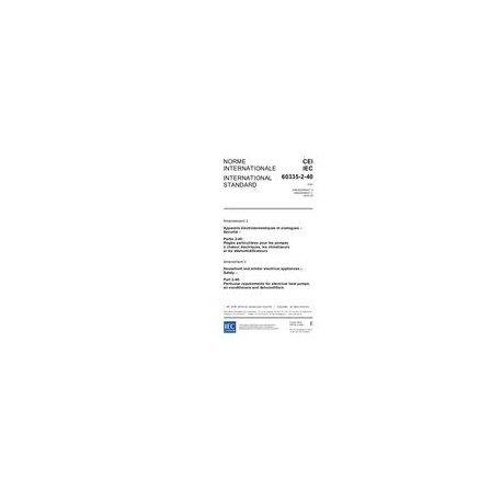 IEC 60335-2-40 Amd.2 Ed. 4.0 b:2005