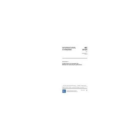 IEC 61121 Amd.1 Ed. 3.0 en:2005