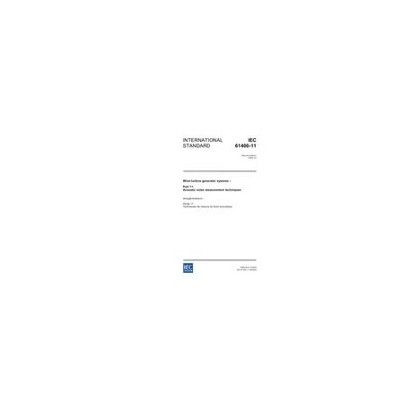IEC 61400-11 Ed. 2.0 en:2002