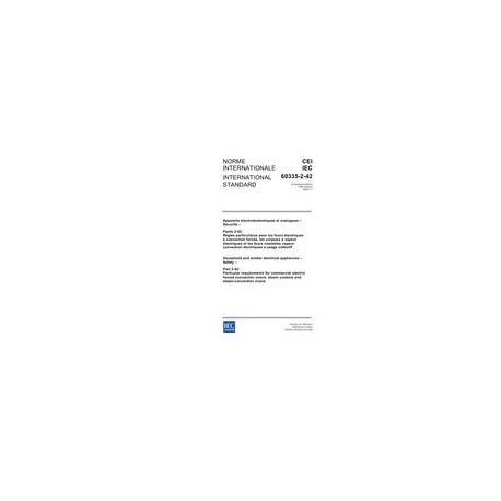 IEC 60335-2-42 Ed. 5.0 b:2002