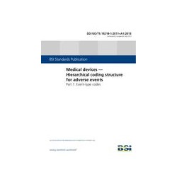 BS DD ISO/TS 19218-1:2011+A1:2013