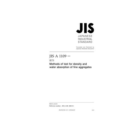 JIS A 1109:2020