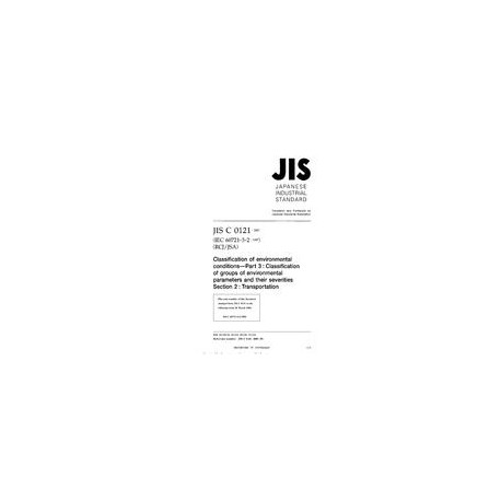 JIS C 60721-3-2:2001