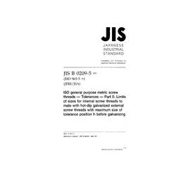 JIS B 0209-5:2001