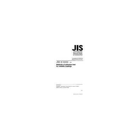 JIS H 8504:1999