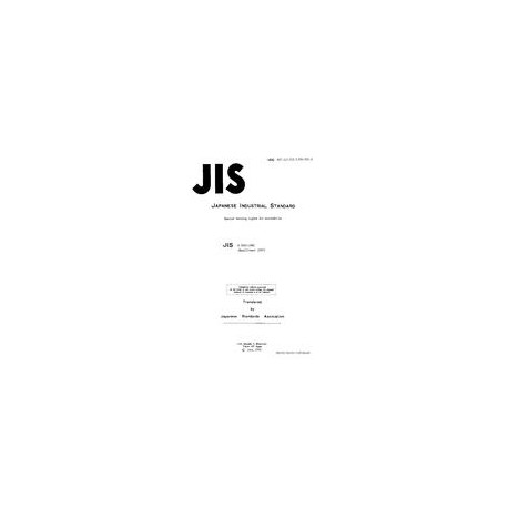 JIS D 5503:1982