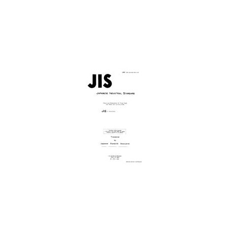 JIS S 1015:1974